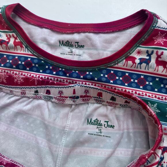 Matilda Jane Merry & Bright Fair Isle Pajama Set Christmas pajamas - Picture 4 of 4